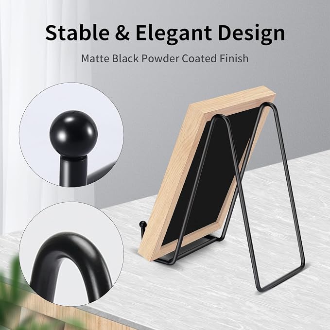 Kruodop 6 Inch Plate Stands for Display, 5 Pack Plate Holder Display Stand - Image 3