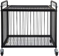 Matt Black Metal Rolling Cart Ball Gym Equipment Sports Gear Storage Portable by EXOLIRY