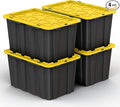 Lifetime Home 4 Pack of Large 17 Gallon Plastic Storage Bin Tote Organizing by BestSellingProducts