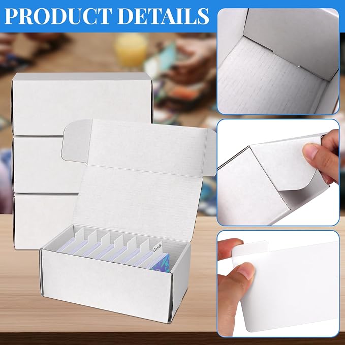Trading Card Storage Box with Dividers, 12 Pack • 400 Count Bulk Card - Image 3