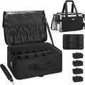 Relavel Extra Large Makeup Case and Clear Makeup Bag, Professional Cosmetic by Relavel