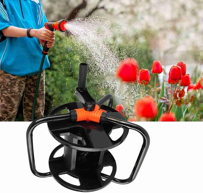 Water Hose Reel Cart, Portable Water Hose Reel Cart Pipe Storage Rack ABS - Image 3