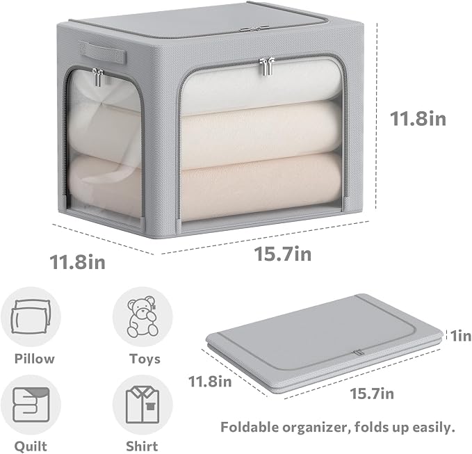 CYhom 3Pack Clothes Storage Bins - Image 5