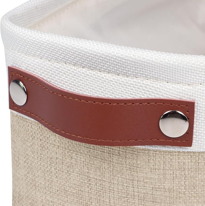 Univivi 4PC Long Narrow Storage Baskets, Small Fabric Storage Bins - Image 7