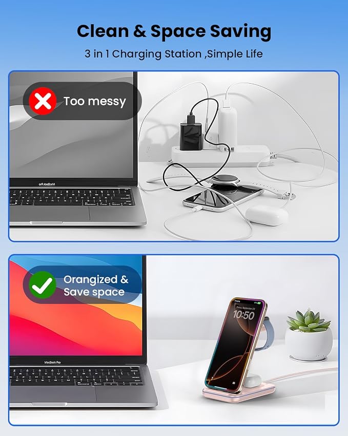 3 in 1 Wireless Charging, Wireless Charger Stand - Image 7