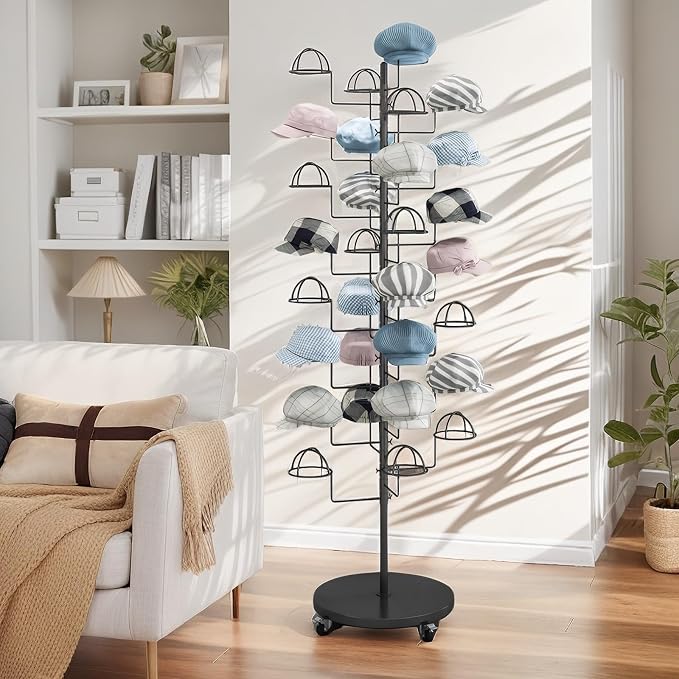 Hat Rack Stand, Metal Hats Display Stand, Standing Hat Rack, Hat Tree Stand - Image 6
