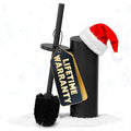 Black Toilet Brush and Holder Set by Novsix