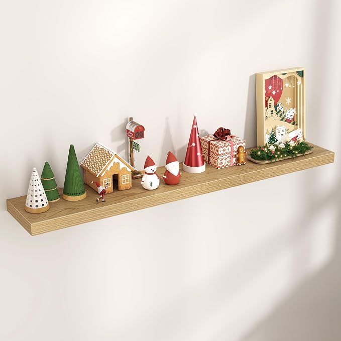 Floating Shelves for Wall, Engineered Wood Wall Shelves by Venusmiles