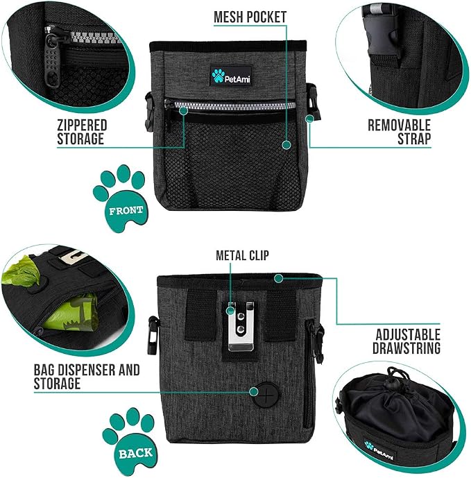 PetAmi Dog Treat Pouch, Pet Treat Pouch - Image 3