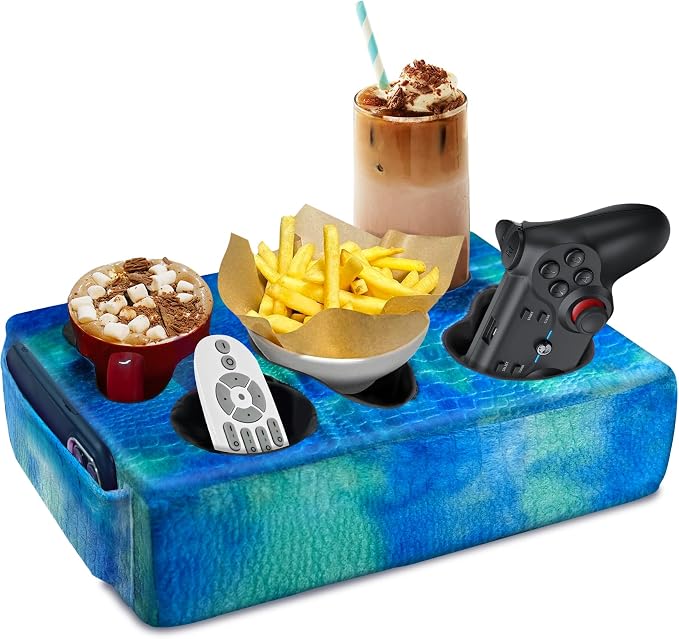 Couch Cup Holder Pillow, 5 Hole Couch Drink Holder! Keep Drinks Hand Side and by NISDOING
