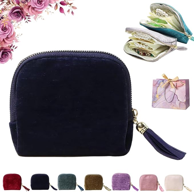 Travel Jewelry Case, Portable Jewelry Storage Bag, Compact Foldable Five by Unknown