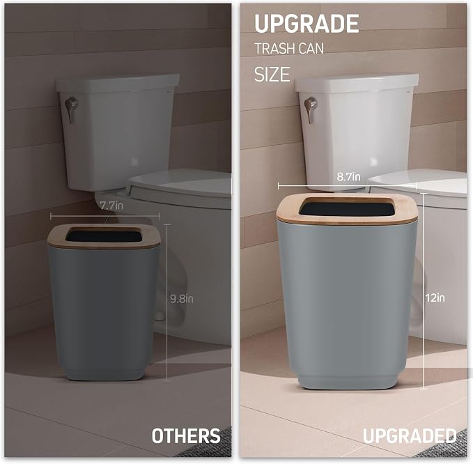IMAVO Bathroom Accessories Set, 11 Pieces Bathroom Accessory Set, Trash Can - Image 4
