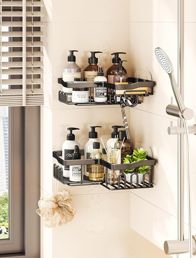 Corner Shower Caddy with Soap Holder, 2 Pack Stainless Steel Corner Shower - Image 6