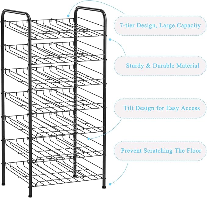 Vrisa Can Organizer for Pantry 7-tier Can Rack Organizer Metal Can Storage - Image 6