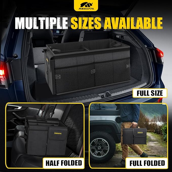 MIKKUPPA Car Trunk Organizer - 65L Collapsible Trunk Organizer - Image 5