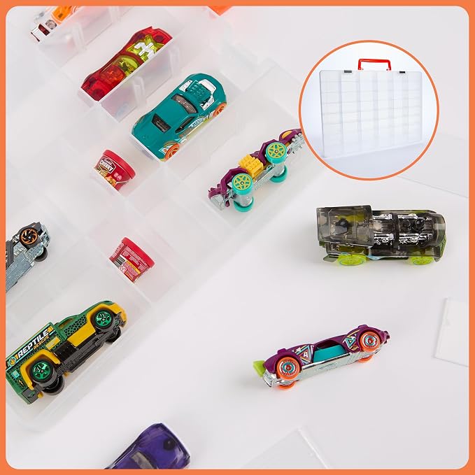 Mini Toy Organizer Box – 48 Compartment Storage Case - Image 2