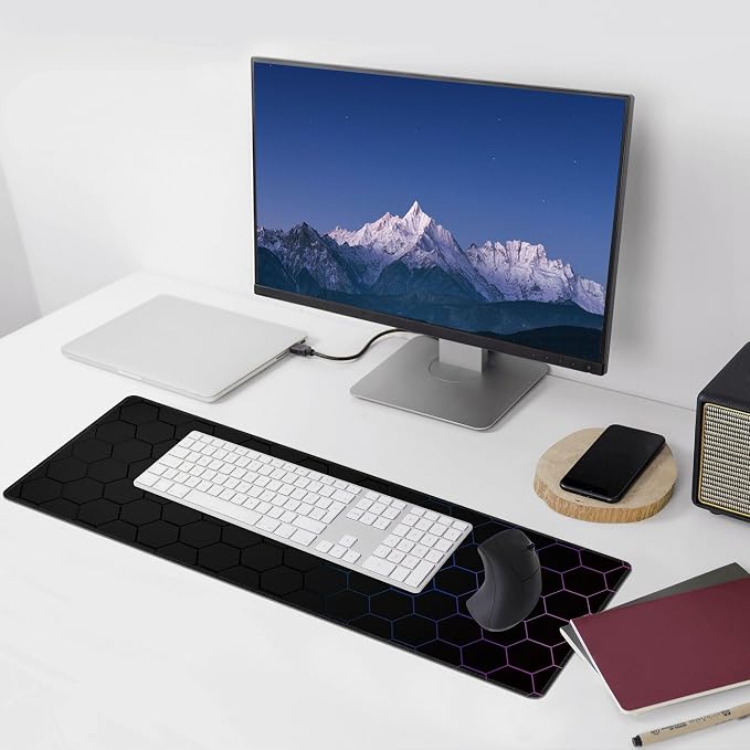 Hexagon Honeycomb Large Mouse Pad, Gaming Keyboard Desk Pad, Extended Mouse Mat - Image 6