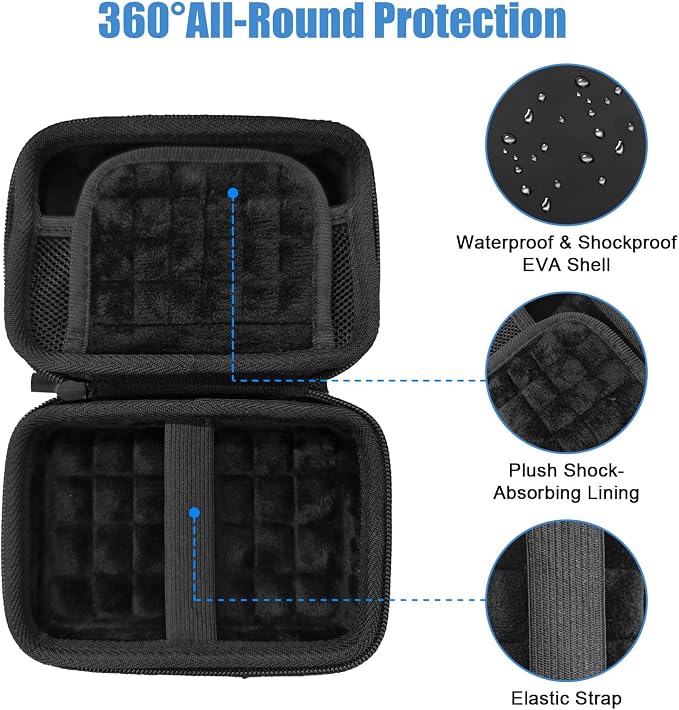 External Hard Drive Case, EVA Protective Shockproof Carrying Case - Image 3