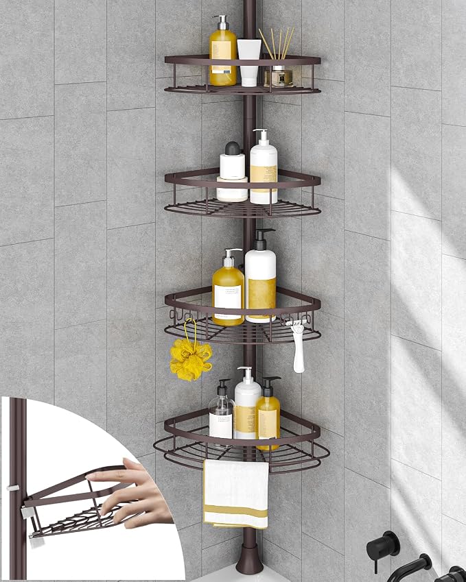 SEIRIONE Rustproof Shower Corner Caddy Organizer by SEIRIONE