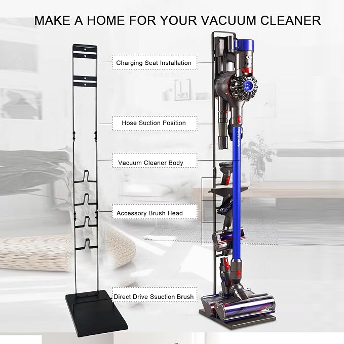 Vacuum Stand for Dyson, Vacuum Accessories Stable Metal Storage Bracket Holder - Image 2