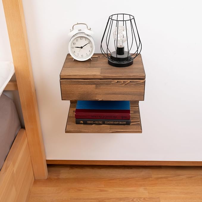 Floating Nightstand Side Accent or End Table - Image 4