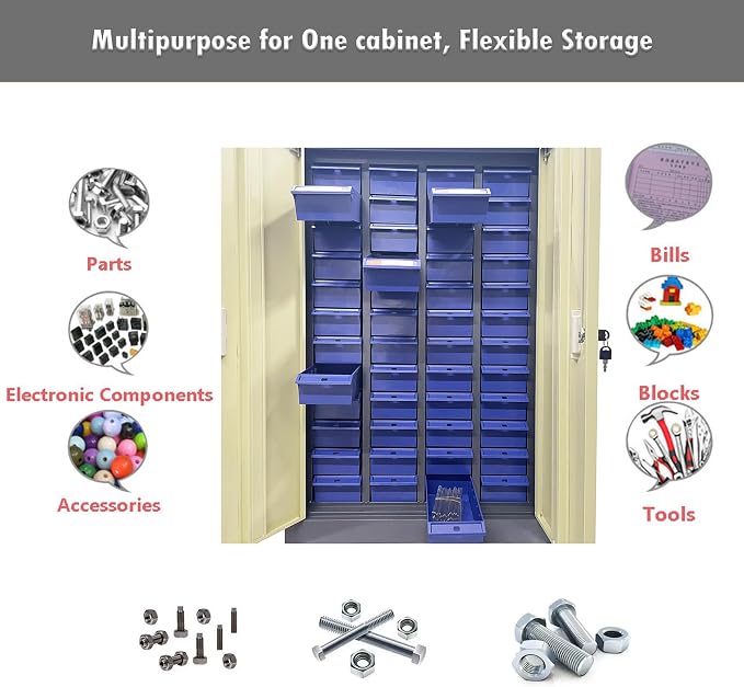 INTSUPERMAI Parts Cabinet 48 Drawers - Image 9