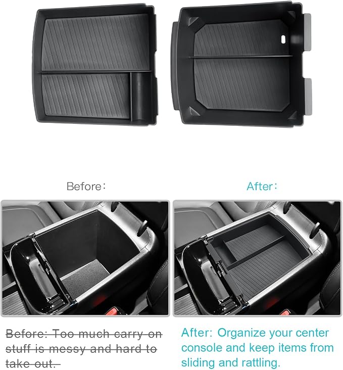 CDEFG 2Pcs for 2025 2026 Hyundai Tucson Limited Center Console Organizer - Image 2