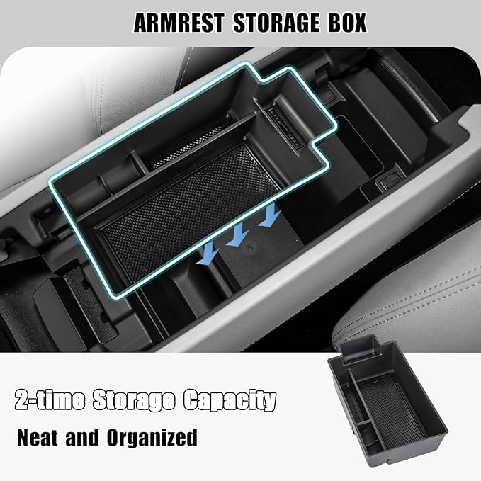 3PCS Center Console Organizer Compatible - Image 6