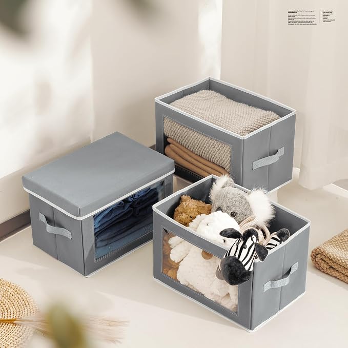 Stackable Storage Bins with Lids - Image 5