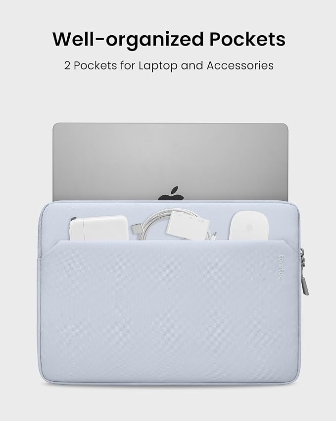 tomtoc Slim Laptop Sleeve Case for 13-inch New MacBook Air M4/A3420 M3/A3113 - Image 3