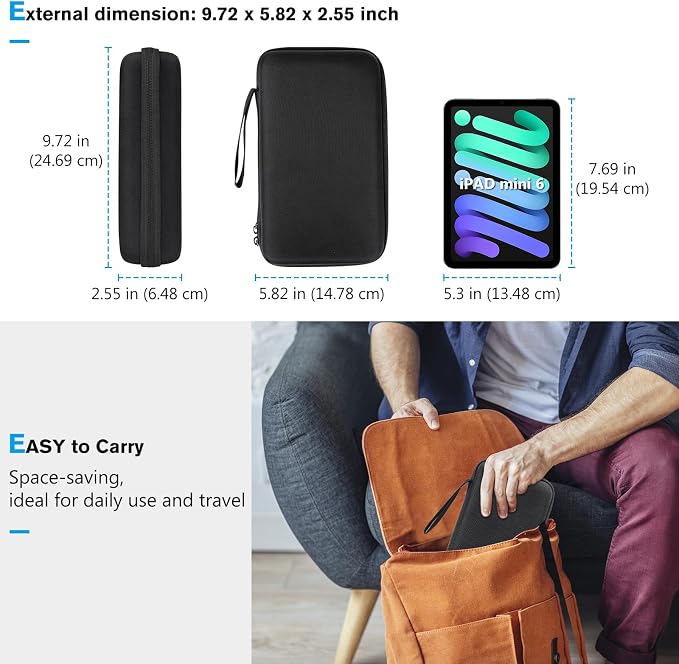 ProCase Large Hard Travel Electronic Organizer Case - Image 2