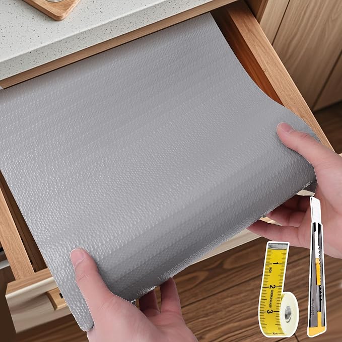 Shelf Liners for Kitchen Cabinets Non Adhesive Drawer Liner 23.6in x 30FT Pure - Image 8