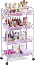 TOOLF 4-Tier Rolling Cart, Metal Utility Cart by TOOLF