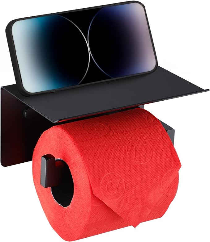 LANC Black Toilet Paper Holder by LANC
