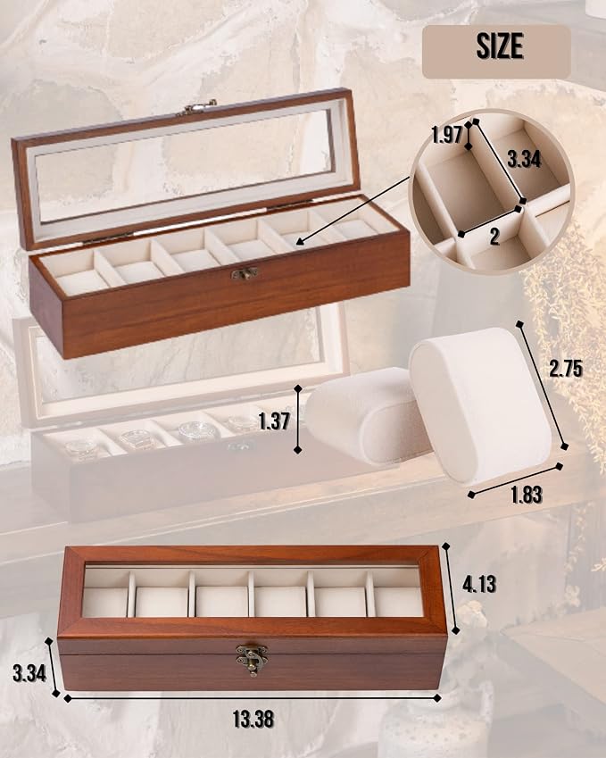 Watch Box, Watch Case for Men Women - Image 6