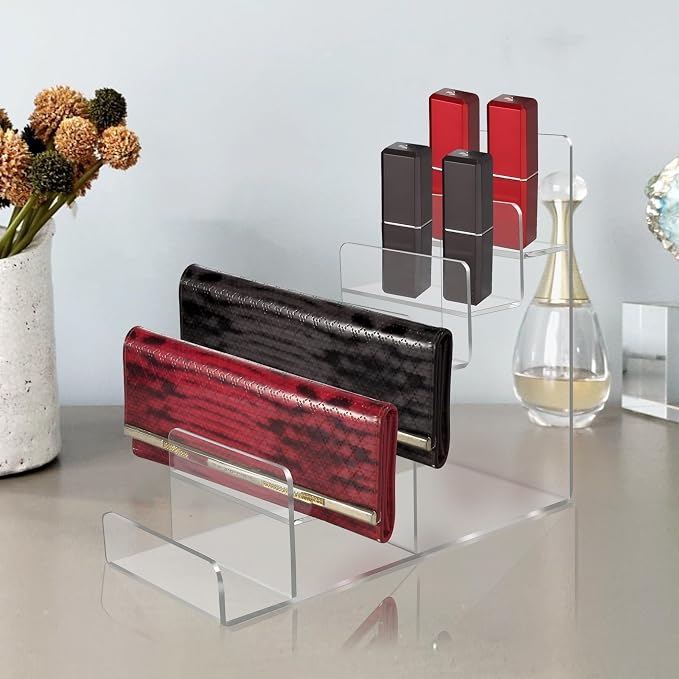 Acrylic Wallet Display Stand Purse Handbag Organizer, Acrylic Display Shelf - Image 6