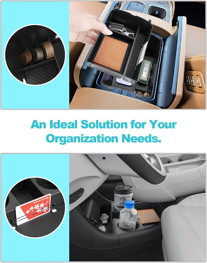 CDEFG 3Pcs Center Console Organizers - Image 5