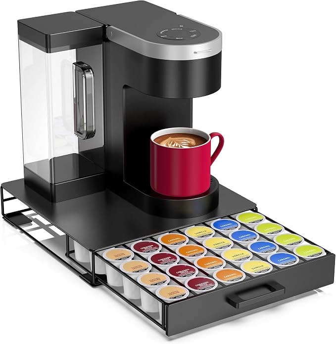 Storage Organizer Drawer for K-Cup Pods, ZECENN Coffee Pods Holder for Keurig by ZECENN