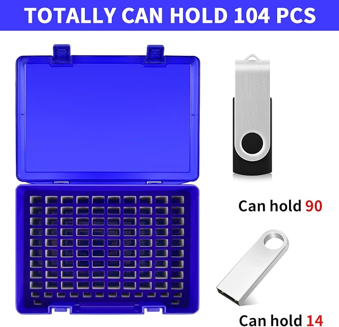 Flash Drive Case USB Memory Stick SD Card Storage Organizer- Holds 134pcs Thumb - Image 3