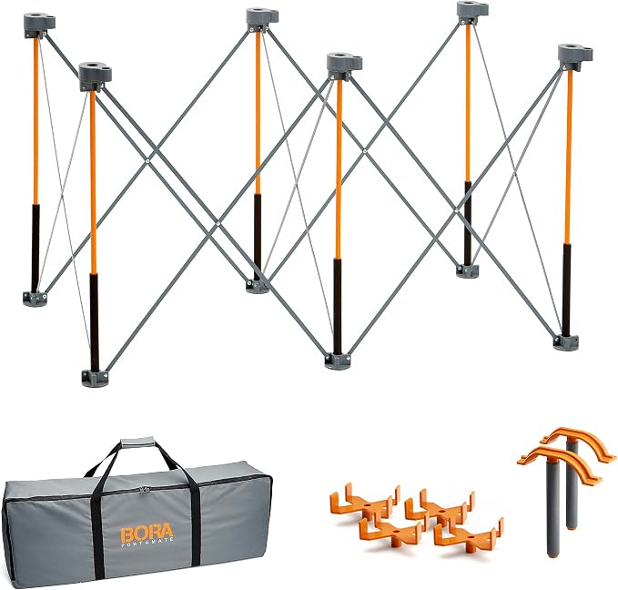 Bora Centipede 2 ft. L x 4 ft. W x 2.5 ft. H Folding Work Table Steel 1500 lb. by BORA