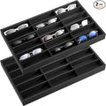 Amylove 2 Pcs Sunglass Organizer Trays Glasses Stackable Jewelry Trays Sunglass by Amylove