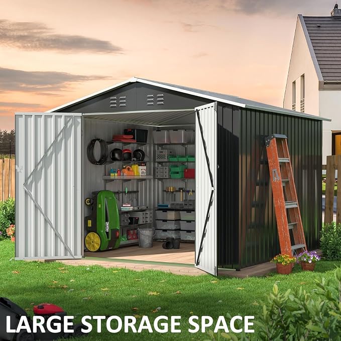 8x8 FT Outdoor Storage Shed, Garden Shed - Image 3