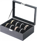 Bracelet Display Holder with Clear Lid, Jewelry Storage Organizer Box Case with by Unknown