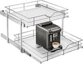 WelFurGeer 2-Tier Kitchen Cabinet Pullout Shelf and Drawer Organizer, Soft by WelFurGeer