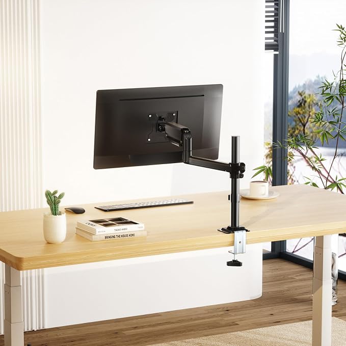 WALI Single Monitor Arm 13-32 Inch, Single Monitor Mount, Vesa Desk Mount up to - Image 9