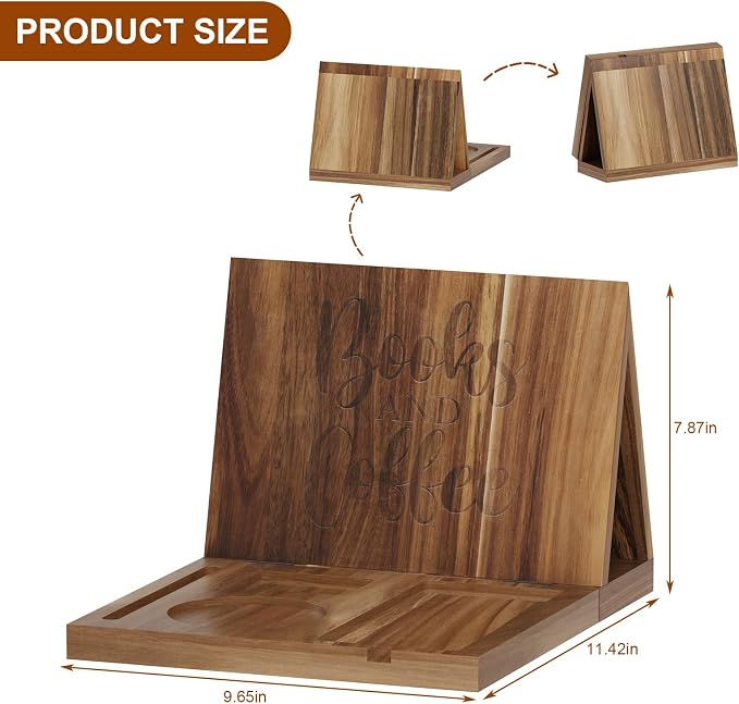 Wooden Triangle Book Stand Holder - Image 2