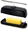 Butter Hub Butter Dish with Lid and Knife, Magnetic Butter Keeper, Easy Scoop by BUTTERHUB