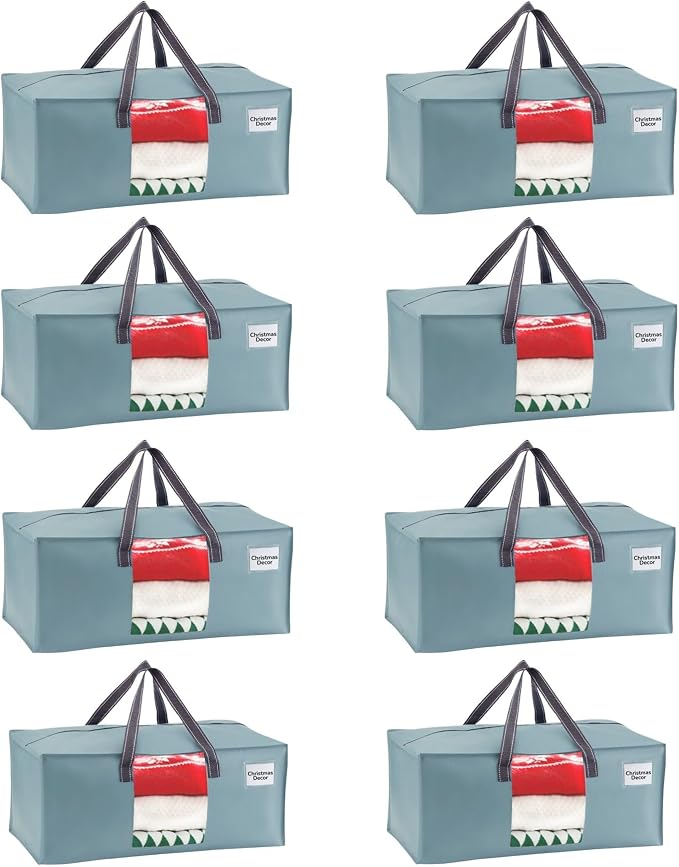 VENO 8 Pack Moving Bags for College, Heavy-Duty Storage Totes, Moving Boxes and by Veno