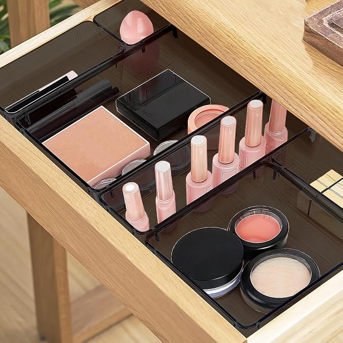23 PCS Drawer Organizer Set, 5 Varied Size Bathroom and kitchen Drawer cabinet - Image 5