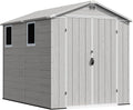 Devoko 6x8 FT Plastic Storage Shed, Outdoor Resin Garden Shed by DEVOKO